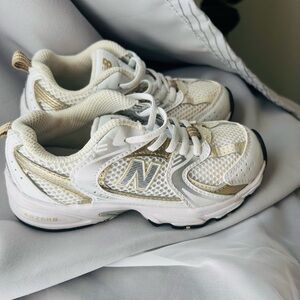 New Balance 530 - Size 11 Kids - White / Beige / Gold - PZ530RD -